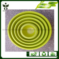 Tazón de ensalada de fibra de bambú en verde claro